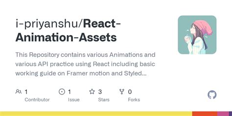 GitHub I Priyanshu React Animation Assets This Repository Contains