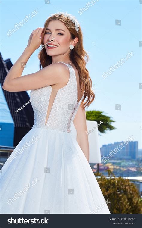 Sexy Beautiful Brunette Woman Pretty Bride Stock Photo Shutterstock