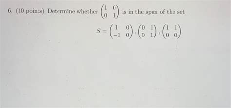 Solved 6 10 Points Determine Whether 1001 Is In The