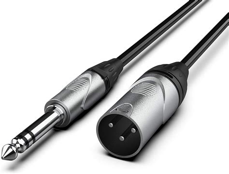 Audibax Pro Cable Xlr Macho A Jack Balanceado Metros Negro Amazon