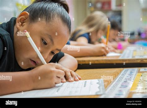 Thoreau New Mexico A Second Grade Class Studies Spelling At St