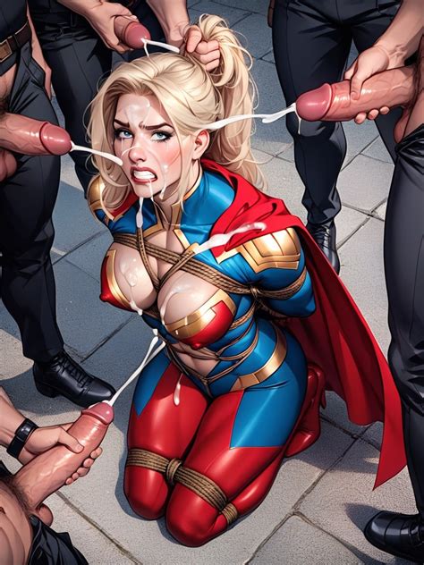 Fearful Arms Behind Back Many People Around AI Porn