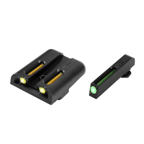 Alza Y Punto De Mira Truglo Tfo Para Glock Mod Low Alza Amarilla