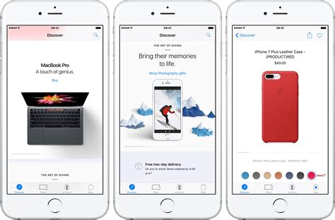 apple store app gains ios  rich notifications purchasing  apple