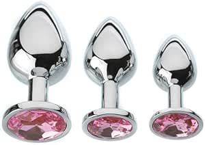 Amazon Adam Eve Metal Gem 3 Piece Anal Plug Set Graduated Sizes