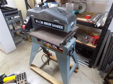 Delta 18x36 Drum Sander Live And Online Auctions On