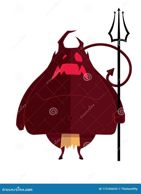 hell demon color flat vector cartoon cartoondealercom