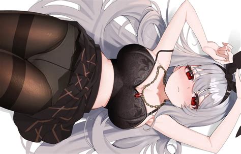 Wallpaper Girl Sexy Lingerie Pantsu Cleavage Panties Long Hair