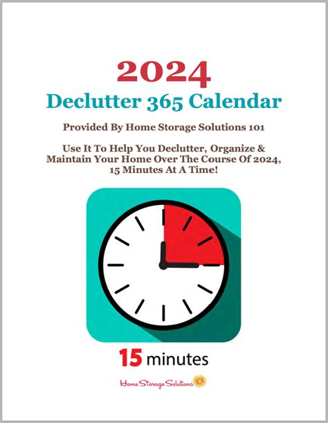 Declutter Calendar Pdf Ola Lauryn