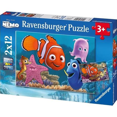 Ravensburger Puzzle Enfant Classique Le Monde De Nemo 2 X 12