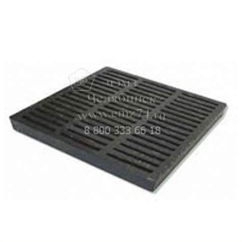 ЧЭМЗ Ливневая решетка 410x500x25 из чугуна СЧ 20 с доставкой по России