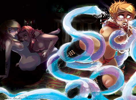 Commission Anabella Selena Lorna Tentacles OC By Natsume Hentai Foundry