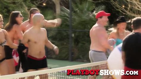 Fun Games Between Sexy Swinger Couples Playing Naked In The Sun