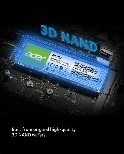 Acer Fa Nvme Pcie Ssd M Pcie Gen X Gb