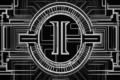 Premium Photo Fictional Logo Made Of Lines And Geometric Shapes