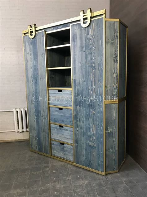 Шкафы: Шкаф-купе в стиле лофт на заказ в интернет-магазине Ярмарка ...