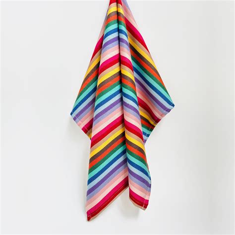 Rainbow Herringbone Woven Tea Towel – PHM shop