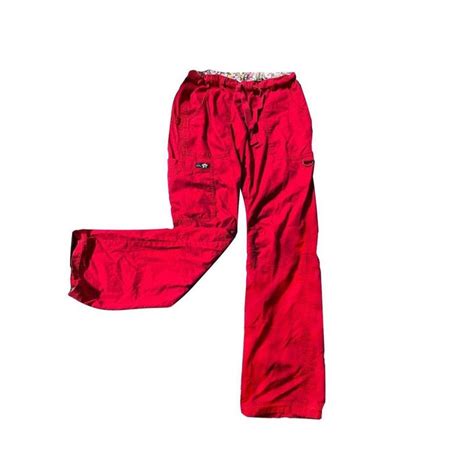 red cargo pants womens fashion bottoms  bottoms  carousell