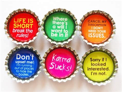 Funny magnets Funny bottle cap magnets Fridge Magnets