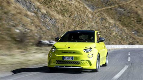 2023 Abarth 500e Electric Hot Hatch Unveiled Pretending Its A Gas Car