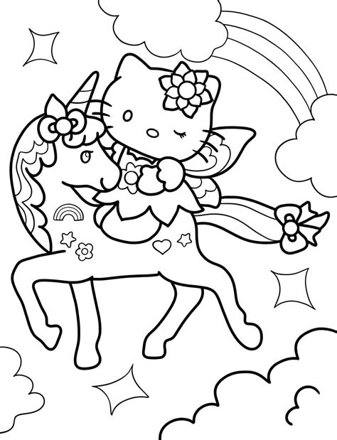 hello kitty coloring pages printable 7
