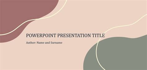 Simple Modern Bohemian Nude Organic Style Powerpoint Slides