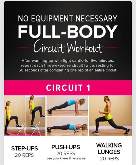 No Equipment Full Body Circuit Workout Trusper