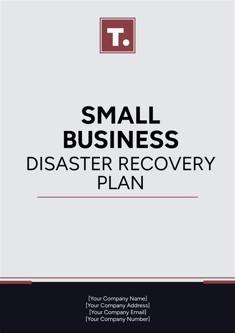 Free IT Disaster Recovery Plan Template to Edit Online