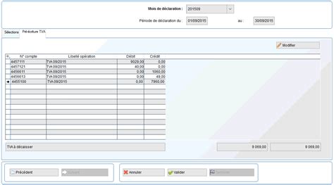 Comptabilisation de la déclaration de TVA