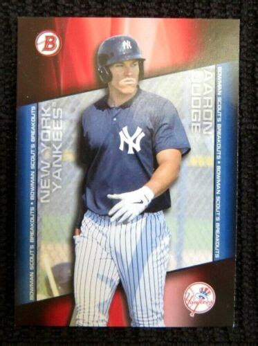 Aaron Judge Rc Bowman Mlb Debut Rookie Card Bsb Aj Yankees Of Rc