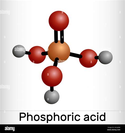 Phosphoric acid, orthophosphoric acid, H2PO4 molecule. It is a mineral ...