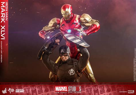 Hot Toys MMS489D25 Marvel Studios 十週年鋼鐵人馬克46 概念藝術版 Iron Man Mark XLVI Concept Art