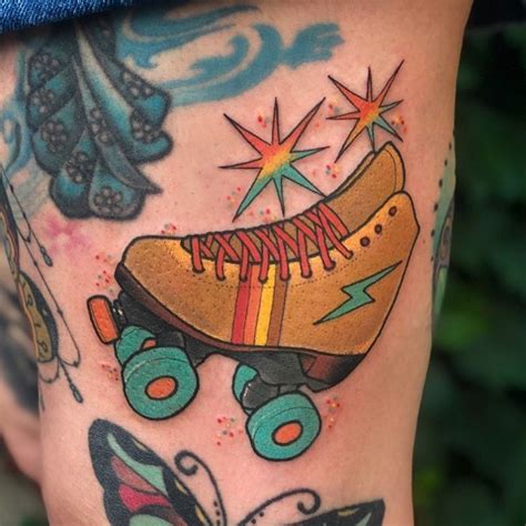Celebrate Like Its 1863 With A Roller Skate Tattoo The Tattooed