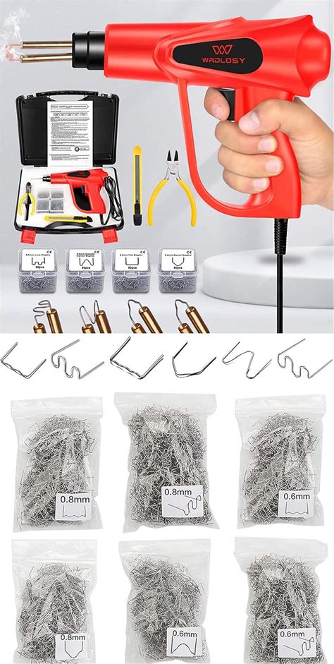 Amazon WRDLOSY Plastic Welder 1400PCS Staples 6 Kinds Of Hot Staples Office Products