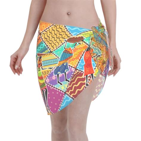 Adobk Dancing African Womans Swimsuit Coverups For Women Beach Bikini
