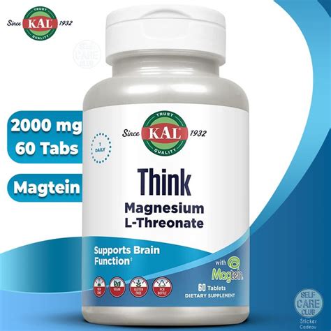 Kal Magnésium L-Thréonate 2000 mg - Soutien à l'apprentissage, à la ...