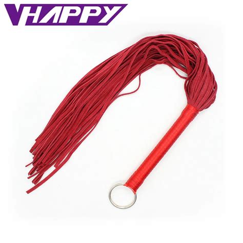 Buy 45cm Genuine Leather Spanking Paddle Flogger Whip