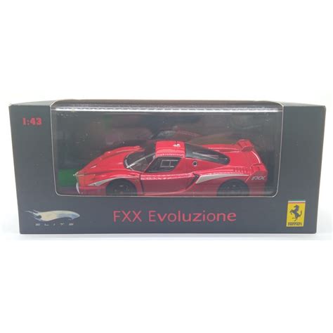 MERAH Hot Wheels Elite Ferrari FXX Evoluzione Red Red 43rd Scale MISB Rare Limited Edition
