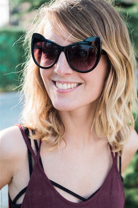 Happy Smiling Blonde Woman Portrait By Stocksy Contributor Koganami Studio Stocksy