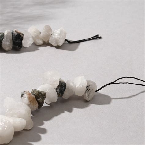 Бусины на нити галтовка необработанная "Агат волосатик", 38-40см ...