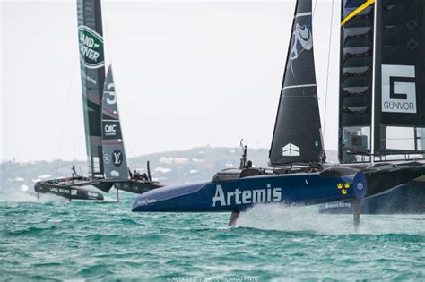 Photos: America's Cup Teams Practice Racing - Bernews