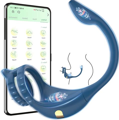 Penisring Vibrator Sex Spielzeug für Paare Extrem Dual Cockring Hodenring Sexspielzeug Silikon