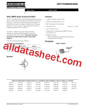 20N60A4 Datasheet(PDF) - Fairchild Semiconductor