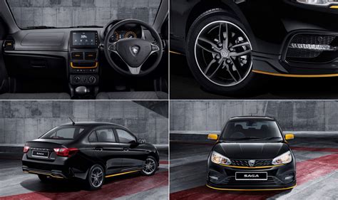 Proton Saga Anniversary Edition In Black Yellow Colour Launched At