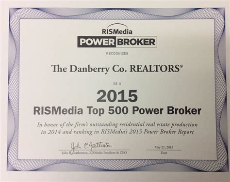 Danberry Realtors Ranks Again In The Top 500 We Make It Worry Free