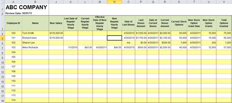 Payroll Ledger Template Excel | Template Business Format