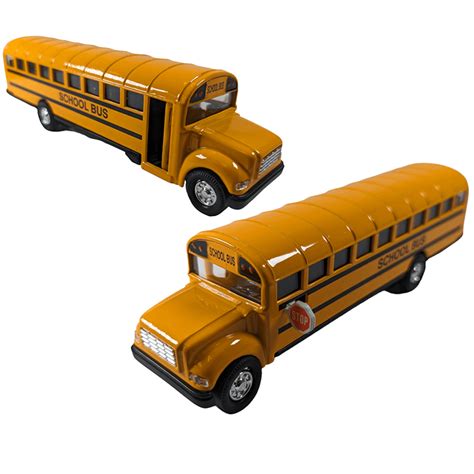 7″ Die Cast Super Yellow School Bus Toy Universe