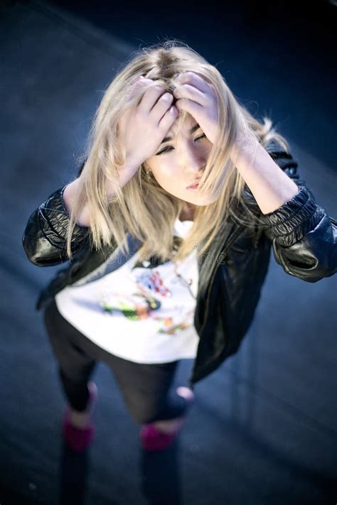 Stunning Blonde Beauty In A Romantic Pose Stock Photo Image Of