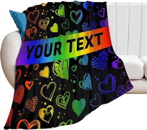 LGBTQ Pride Blanket Gifts X Rainbow Throw Blanket For LGBTQ Gay