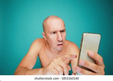Funny Bald Naked Man Emotions Holds Stock Photo Shutterstock